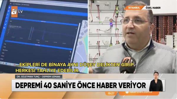 Süleyman Tunç, Atv Haber'e EDIS'i Tanıttı